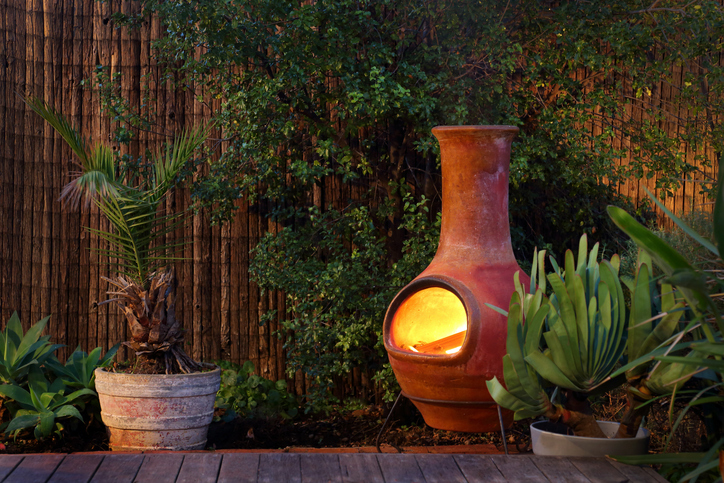 Modernize Your Landscape - Backyard Fireplace
